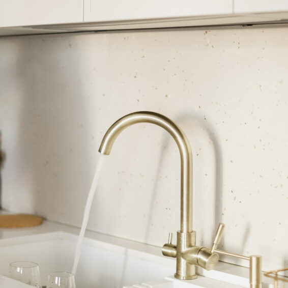 faucet in the kitchen