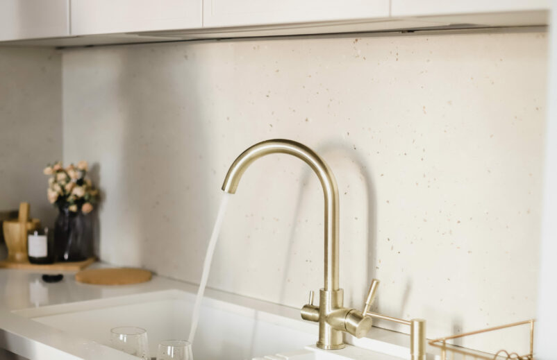 faucet in the kitchen